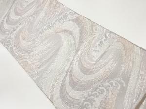 リサイクル　荒波模様織出し袋帯